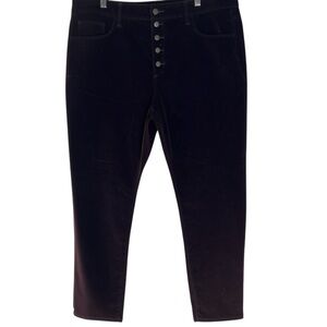 Universal Thread Corduroy Pants Women's Size 18 Purple Slim Trouser NEW